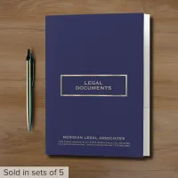 Simple Elegant Legal Documents Pocket Folder