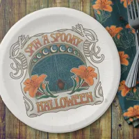 Spooky Halloween Vintage Style Paper Plates