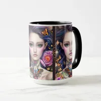 Fantasy Butterfly Choker Girl Mug