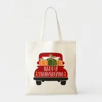 Thanksgiving Truck Tote Bag