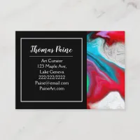 Color Burst Swirl Business Card