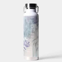 Personalized Flowers Abstract Floral Water Bottle