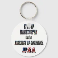 City of Washington in the District of Columbia USA Keychain