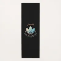 Custom Name Lotus Yoga Mat- [NAME] Shines Bright