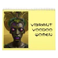 Vibrant Voodoo Women Digital Artwork Mardi Gras Calendar