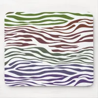 Colorful Zebra Abstract Mouse Pad