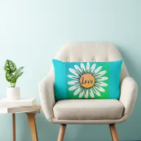 LOVE Cute Daisy Flower   Lumbar Pillow