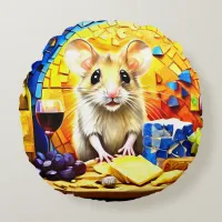 Adorable Cute Mouse Printed Round Pillow