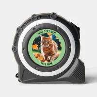 Your Pet Cat Photo and Name Custom Tape Measure