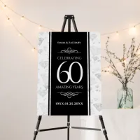 Elegant 60th Diamond Wedding Anniversary Foam Board