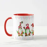 Cute Cartoon Christmas Gnomes Mug