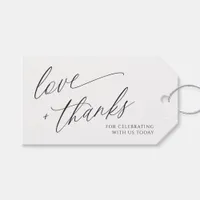 Elegant Modern Wedding Thank You Favor Tags