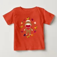 Sock Monkey Fruit Basket Infant Bodysuit