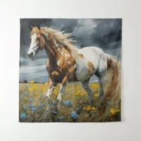 A Gorgeous Pinto Horse Tapestry