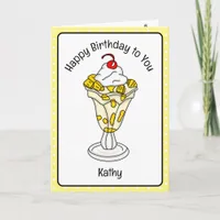 Sweet Birthday Card Ice Cream Sundae