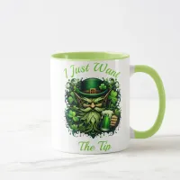 Whimsical Leprechaun Drinking A Frothy Beer Mug