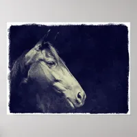 Black Horse Poster