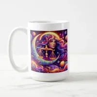 Horoscope Sign Libra Zodiac Ethereal Mystical Art Coffee Mug