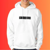 He Him His Retro Label Graphic  Hoodie