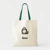 Tote Bag - Cat Letter Q with Name 