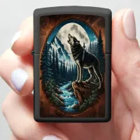 Wolf's Moonlight Howl Zippo Lighter