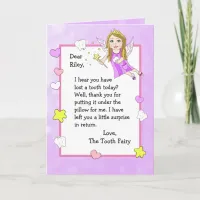 Personalized Tooth Fairy Card