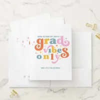 Grad Vibes Only Graduation Party Class Of 2024  Pocket Folder