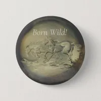 Button - Horses Born Wild