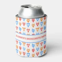 Fun Swimsuit Pool Party Personalized Bachelorette Can Cooler