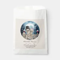 Hallowen Gothic Skulls Tarot The Lovers Wedding Favor Bag