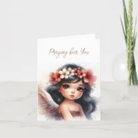 Get Well Illness Hawaiian Angel Greeting Card