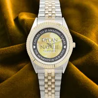 Elegant 21st Brass Wedding Anniversary Celebration Watch