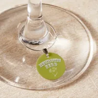 ID Tag 'Neurotic Nerd' Wine Glass Charm