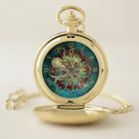 Steampunk Octopus & Clockwork Gears  Pocket Watch