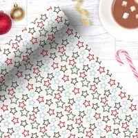 Festive Multicolor Star Christmas Wrapping Paper