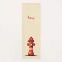 Orange Fire Hydrant Yoga Mat