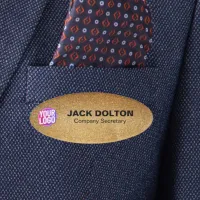 Custom Logo or Photo Employee Job Title & Name Tag