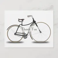 Vintage Bicycle Thank You Postcard