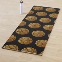 Triple Celtic Knot Swirl Mandala  Yoga Mat