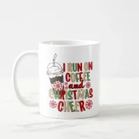 Coffee and Christmas Cheer Retro Groovy Christmas  Coffee Mug