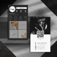 Modern Instagram Photo Collage Social Media Business Card