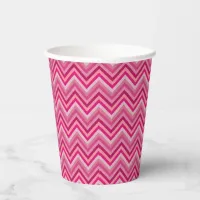 Seven Shades of Pink Zig Zag Paper Cups