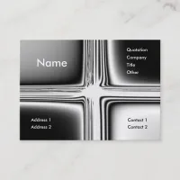 Metal Groovy Business Card