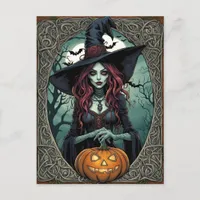 Halloween Witch Postcard