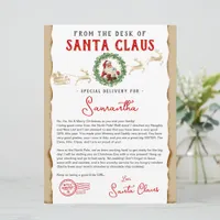 Christmas Letter from Santa Nice List Certificate