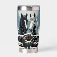 Festive Horses | Merry Christmas Insulated Tumbler