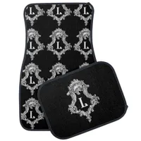 L Monogram Initial Set of Car Mats