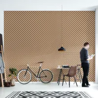 Brown Checkers Wallpaper