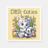 Little Cuties Panda & Tiger | Napkins