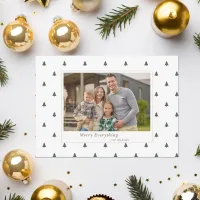 Cute Tiny Trees Christmas Holidays Photo Holiday Postcard